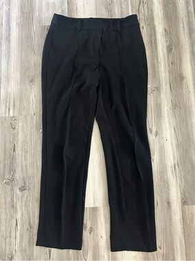 Anne Klein Black Dress Pants Size 8 | Straight Leg Career Work Slacks Trousers